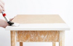Lekcja malowania drewnianego stolika